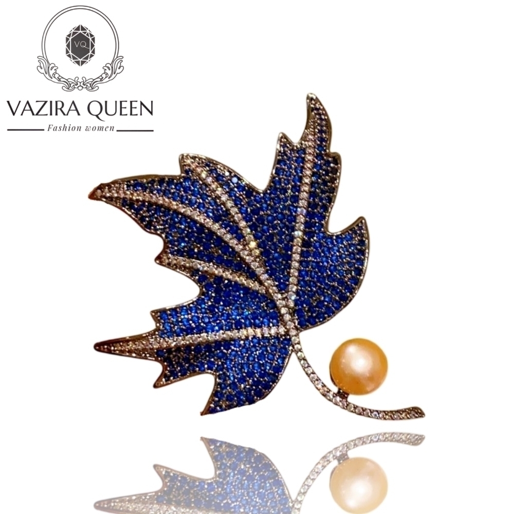 VQ Leaf Brooch